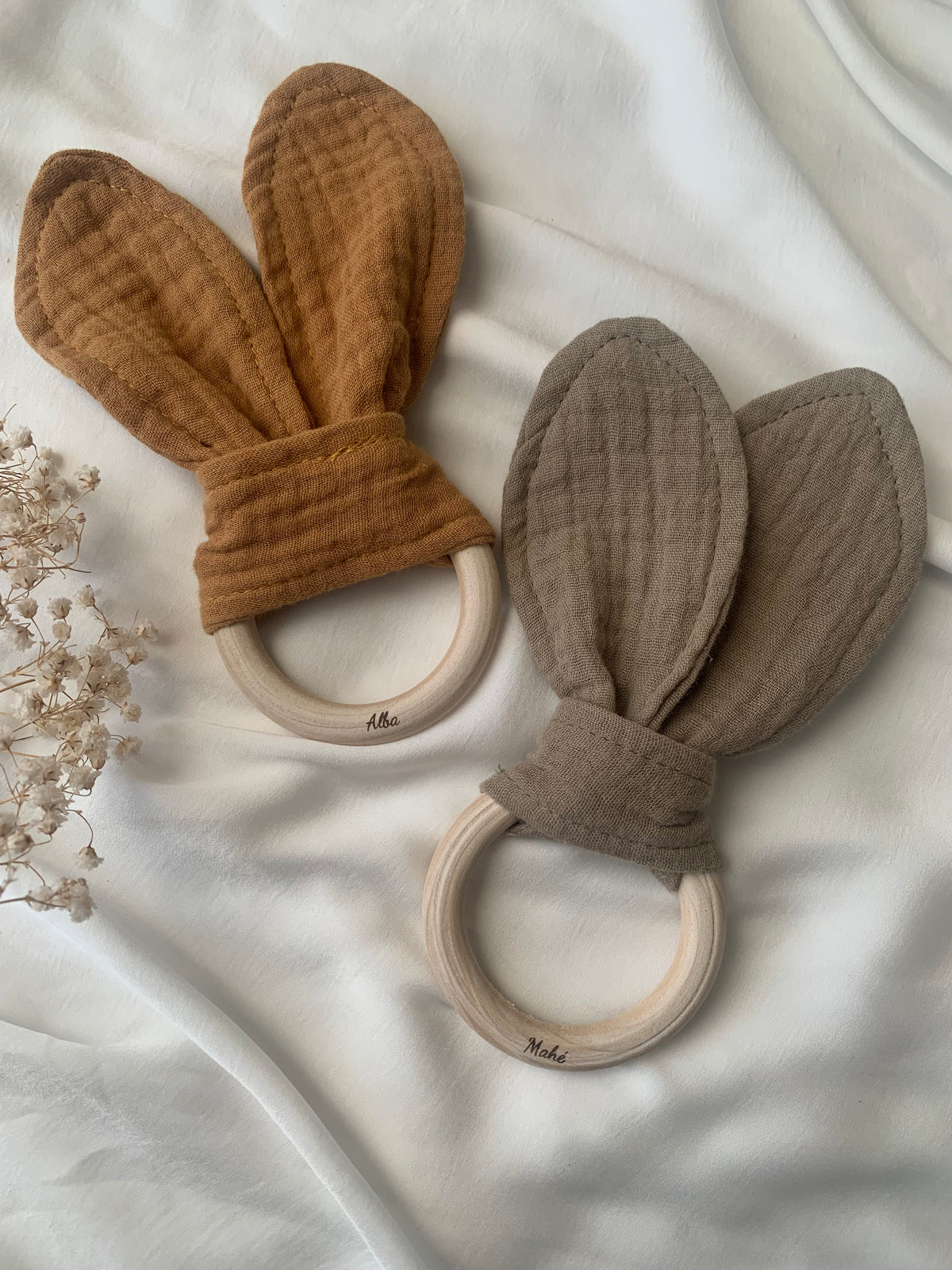 Anneau bébé beige
